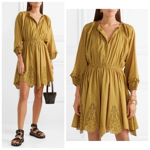 Apiece Apart Vereda Broderie Anglaise Cotton-voile Mini Dress - Picture 1 of 8